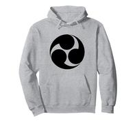 Vintage Negro Kobayakawa Japón Mon Vector Art Sudadera con Capucha