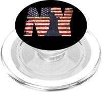 Vintage New York City with USA Flag tee Shirt, New York City PopSockets PopGrip para MagSafe