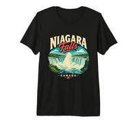 Vintage Niagara Falls Canada Travel Souvenir Monumento Regalo Camiseta Premium