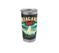 Vintage Niagara Falls Canada Travel Souvenir Monumento Regalo Vaso térmico de acero inoxidable de doble pared