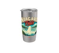 Vintage Niagara Falls Canada Travel Souvenir Monumento Regalo Vaso térmico de acero inoxidable de doble pared