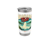 Vintage Niagara Falls Canada Travel Souvenir Monumento Regalo Vaso térmico de acero inoxidable de doble pared