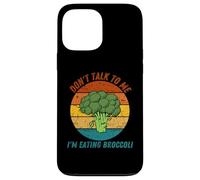 Vintage No me hables estoy comiendo brócoli Retro Carcasa para iPhone 13 Pro Max