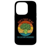 Vintage No me hables estoy comiendo brócoli Retro Carcasa para iPhone 14 Pro