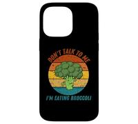 Vintage No me hables estoy comiendo brócoli Retro Carcasa para iPhone 14 Pro Max