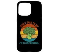Vintage No me hables estoy comiendo brócoli Retro Carcasa para iPhone 15 Pro Max