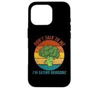 Vintage No me hables estoy comiendo brócoli Retro Carcasa para iPhone 16 Pro
