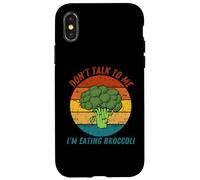Vintage No me hables estoy comiendo brócoli Retro Carcasa para iPhone X/XS