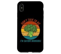 Vintage No me hables estoy comiendo brócoli Retro Carcasa para iPhone XS Max