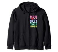 Vintage Nueva York City 2025 Viaje DE NIÑAS Mamás Besties School NY Sudadera con Capucha