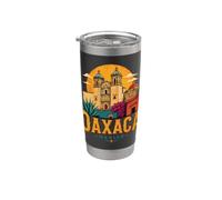 Vintage Oaxaca México Travel Souvenir Monumento Regalo Vaso térmico de acero inoxidable de doble pared