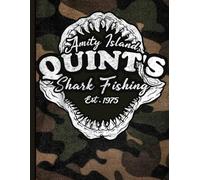 Vintage Ocean Journal: Quint’s Shark Fishing Movie Art Notebook for Retro Film Fans, Fishermen, Sea Life Lovers, Nautical Gift Shoppers, and Home Office Desks