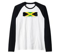 Vintage Ocho Ríos Jamaica Vacaciones | Jamaica Lover Camiseta Manga Raglan