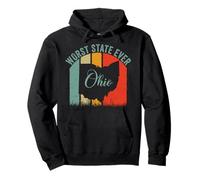 Vintage Ohio Peor Estado Nunca Sudadera con Capucha