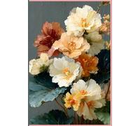 Vintage Oil Painting Floral Journal: Aesthetic Botanical Notebook with Lined Pages, Dark Academia Style, 6x9 inch, 110 Pages