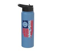 Vintage Old American Flag 1776 We The People USA Stainless Steel Insulated Water Bottle