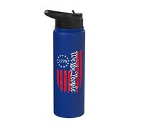 Vintage Old American Flag 4th July 1776 We The People USA Stainless Steel Insulated Water Bottle