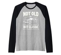 Vintage Old Classic Muscle Car Lover Gift Hombres Mujeres Niños Camiseta Manga Raglan