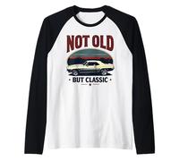 Vintage Old Classic Muscle Car Lover Gift Hombres Mujeres Niños Camiseta Manga Raglan