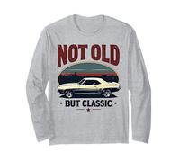 Vintage Old Classic Muscle Car Lover Gift Hombres Mujeres Niños Manga Larga