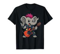 Vintage Old School Punk Rock Band Elefante Regalo Hombres Mujeres Camiseta