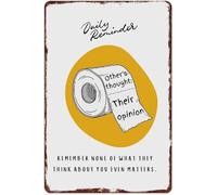 Vintage Opinions of Others Dont Matter Aluminum Sign Sarcastic Wall Decor for Home Office or Bathroom 8 X 12 in