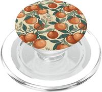 Vintage Orange Fruit and Blossom Botanical Pattern PopSockets PopGrip para MagSafe