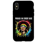 Vintage Orgullo En Cada Tono Afro Queer Gay LGBTQ Orgullo Mujeres Carcasa para iPhone X/XS