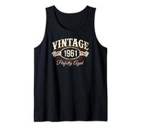 Vintage Original Born In 1961 Classic 65th Birthday Camiseta sin Mangas
