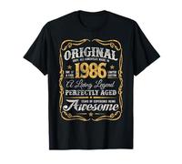 Vintage Original Born In 1986 Classic 40th Birthday Camiseta