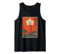 Vintage Orquídea Japonesa Flor Retro Japón Floral Arte Camiseta sin Mangas