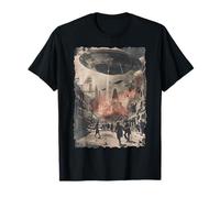 Vintage OVNI/UAP Invasión Alien Guerra Armagedón OVNI Camiseta