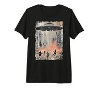 Vintage OVNI/UAP Invasión Alien Guerra Armagedón OVNI Camiseta Premium