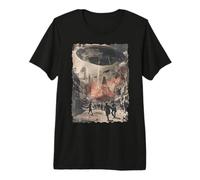 Vintage OVNI/UAP Invasión Alien Guerra Armagedón OVNI Camiseta Premium