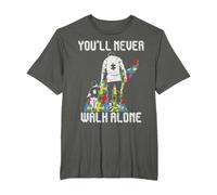 Vintage Padre Hijo Familia Autista Niños Autismo Conciencia Papá Camiseta