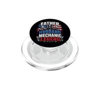 Vintage Padre Marido Mecánico Leyenda Mecánica Llave Amante PopSockets PopGrip para MagSafe