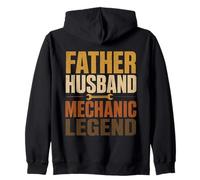 Vintage Padre Marido Mecánico Leyenda Mecánica Llave Amante Sudadera con Capucha