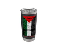 Vintage Palestinian Map, Viva Palestine Graphic Designs Vaso térmico de acero inoxidable de doble pared