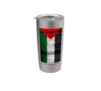 Vintage Palestinian Map, Viva Palestine Graphic Designs Vaso térmico de acero inoxidable de doble pared