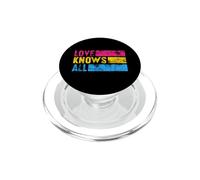 Vintage Pansexual Love Sabe Todo PopSockets PopGrip para MagSafe