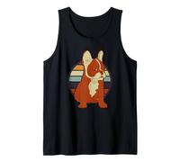 Vintage para Bulldogs Franceses Artículos Retro Frenchie Camiseta sin Mangas