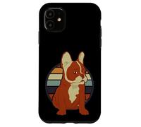 Vintage para Bulldogs Franceses Artículos Retro Frenchie Carcasa para iPhone 11