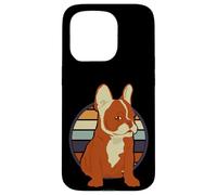 Vintage para Bulldogs Franceses Artículos Retro Frenchie Carcasa para iPhone 15 Pro
