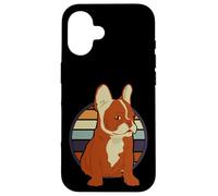Vintage para Bulldogs Franceses Artículos Retro Frenchie Carcasa para iPhone 16
