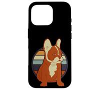 Vintage para Bulldogs Franceses Artículos Retro Frenchie Carcasa para iPhone 16 Pro