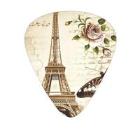 Vintage Paris Torre Eiffel Butterfly Fashion Color Púas para guitarra acústica, guitarra eléctrica, ukelele