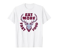 Vintage parodia bienestar animal cabeza ciervo Camiseta