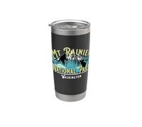 Vintage Parque Nacional Monte Rainier Sasquatch BigFoot Vaso térmico de acero inoxidable de doble pared