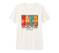 Vintage Parque Nacional Zion Utah Southwest Desert Souvenir Camiseta Premium