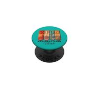 Vintage Parque Nacional Zion Utah Southwest Desert Souvenir PopSockets PopGrip Adhesivo